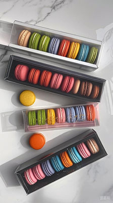 Bao bì macaron minh bạch thân thiện với môi trường với in tùy chỉnh để trưng bày và hộp quà