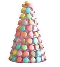 Tùy chỉnh bao bì Macaron bằng nhựa với khay bên trong PET
