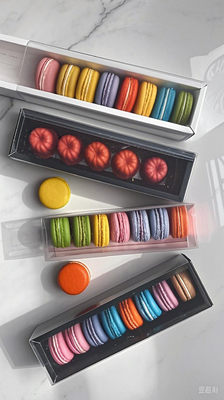 Bao bì Macaron nhựa có thể tùy chỉnh Bảo vệ và trình bày bánh ngọt
