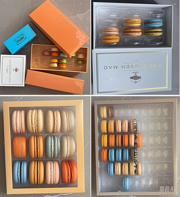 Bao bì Macaron nhựa có thể tùy chỉnh Bảo vệ và trình bày bánh ngọt