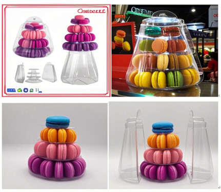 Bao bì Macaron Macaron tray Macaron hộp giấy Macaron đĩa nhựa Macaron hộp quà Macaron hộp carton Macaron 25 gói