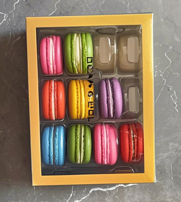 Macaron Bao bì vỏ trên và dưới trong suốt Hộp quà Vỏ trên và dưới Bao bì vỏ trên và dưới Sôcôla Vỏ trên và dưới Bao bì vỏ trên và dưới Macaron Thẻ nhựa