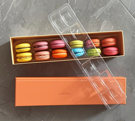 33 12 24 Nắp trên và dưới Macarons Bao bì Thang nhựa Macarons Thang trưng bày