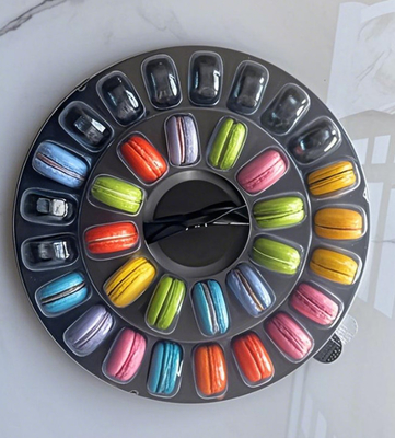 33 12 24 Nắp trên và dưới Macarons Bao bì Thang nhựa Macarons Thang trưng bày