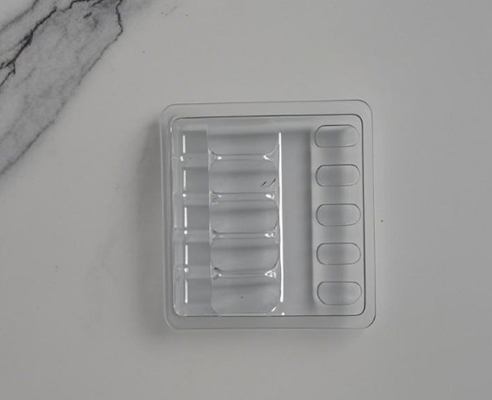 1ml Ampoule Blister Tray for Medicine Box Packaging với kích thước tùy chỉnh và chấp thuận mẫu để vận chuyển tùy chỉnh