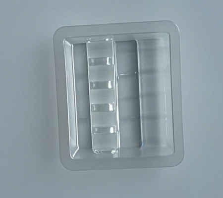 1ml Ampoule Blister Tray for Medicine Box Packaging với kích thước tùy chỉnh và chấp thuận mẫu để vận chuyển tùy chỉnh
