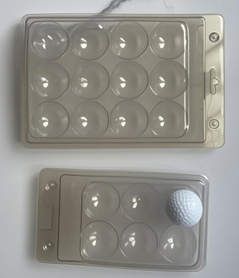 12 quả bóng golf bao bì trong suốt hộp nhựa bao bì bóng golf bao bì