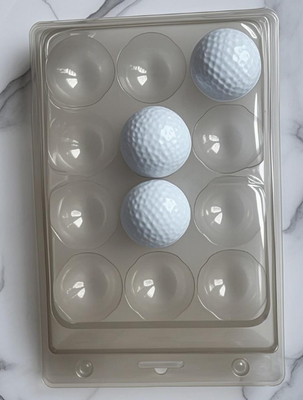 12 quả bóng golf bao bì trong suốt hộp nhựa bao bì bóng golf bao bì