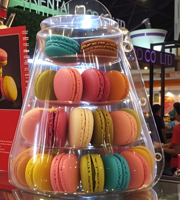 Thực phẩm an toàn tinh khiết PET Macaron hộp đóng gói bánh quy Snow Roll Crisp bánh nướng bánh quy hộp bánh quy