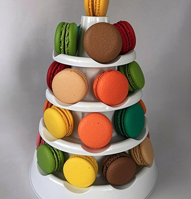 Thực phẩm an toàn tinh khiết PET Macaron hộp đóng gói bánh quy Snow Roll Crisp bánh nướng bánh quy hộp bánh quy