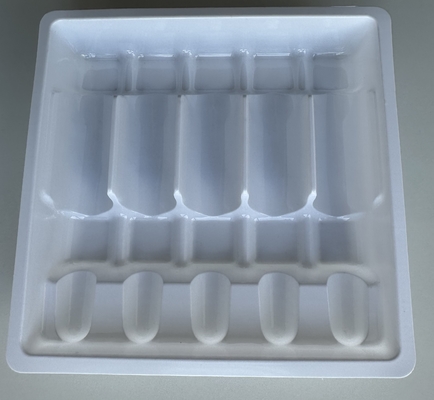 Phương pháp PET ampoule tray tùy chỉnh 1ml 2ml 5ml 10m nước tiêm ampoule tray PET chân không hình thành tray tùy chỉnh