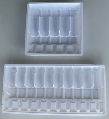 Phương pháp PET ampoule tray tùy chỉnh 1ml 2ml 5ml 10m nước tiêm ampoule tray PET chân không hình thành tray tùy chỉnh