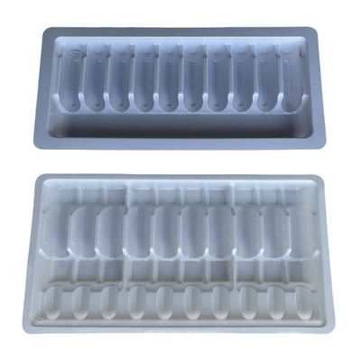 Phương pháp PET ampoule tray tùy chỉnh 1ml 2ml 5ml 10m nước tiêm ampoule tray PET chân không hình thành tray tùy chỉnh