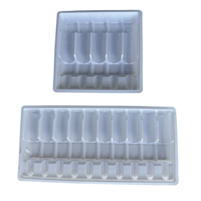 Phương pháp PET ampoule tray tùy chỉnh 1ml 2ml 5ml 10m nước tiêm ampoule tray PET chân không hình thành tray tùy chỉnh