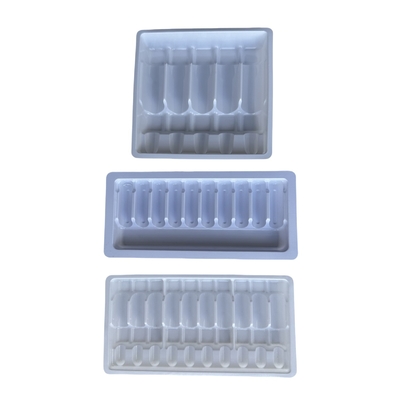 Phương pháp PET ampoule tray tùy chỉnh 1ml 2ml 5ml 10m nước tiêm ampoule tray PET chân không hình thành tray tùy chỉnh