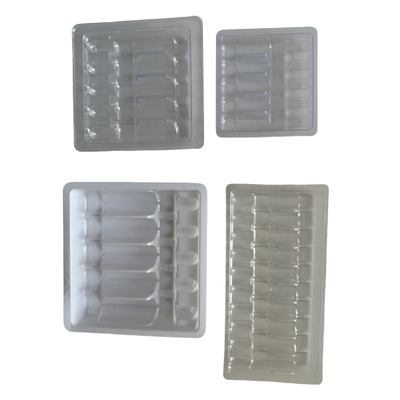 1ml 2ml 5ml 10ml PET Ampoule Tray nước tiêm Ampoule Packaging Tray tùy chỉnh