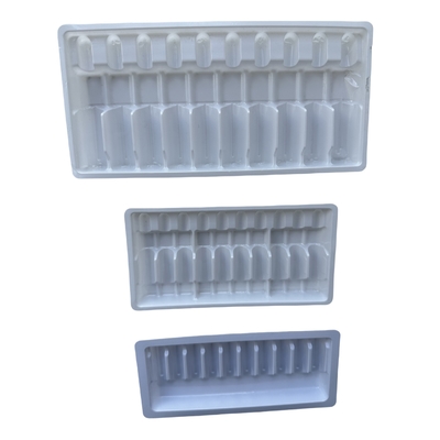 1ml 2ml 5ml 10ml PET Ampoule Tray nước tiêm Ampoule Packaging Tray tùy chỉnh