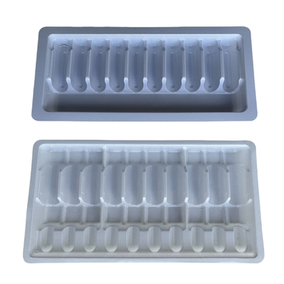 1ml 2ml 5ml 10ml PET Ampoule Tray nước tiêm Ampoule Packaging Tray tùy chỉnh