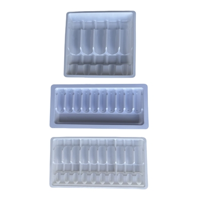 1ml 2ml 5ml 10ml PET Ampoule Tray nước tiêm Ampoule Packaging Tray tùy chỉnh