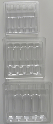 Blister Tray Packaging For Water Injection 1ml 2ml 5ml 10ml PET Ampoule Tray tùy chỉnh