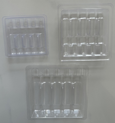 Blister Tray Packaging For Water Injection 1ml 2ml 5ml 10ml PET Ampoule Tray tùy chỉnh