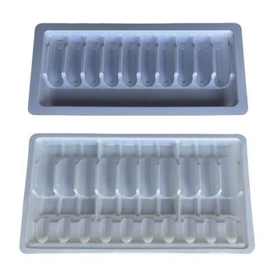 Cao chất lượng nhựa Ampoules Thẻ 1ml 2ml 5ml 10ml nhựa rõ ràng Blister bao bì Vials Blister Thẻ hộp