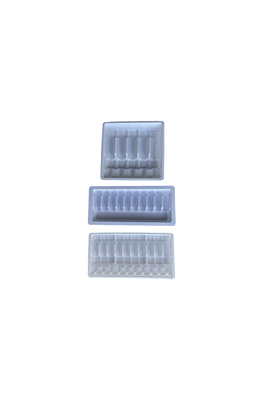 Blister Tray Packaging For Water Injection 1ml 2ml 5ml 10ml PET Ampoule Tray tùy chỉnh