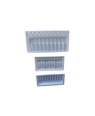 Blister Tray Packaging For Water Injection 1ml 2ml 5ml 10ml PET Ampoule Tray tùy chỉnh