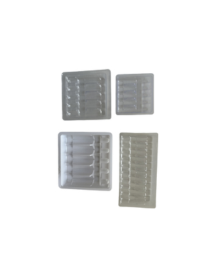 Bao bì Blister Tray tùy chỉnh cho nước tiêm 1ml 2ml 5ml 10ml PET Ampoule Tray
