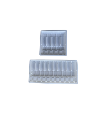 Bao bì Blister Tray tùy chỉnh cho nước tiêm 1ml 2ml 5ml 10ml PET Ampoule Tray
