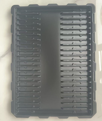 Anti-Static Black PS Blister Tray For Electronic Components Hardware Accessories Đen nhựa bên trong