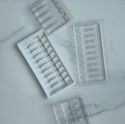 Các khay tiêm nước 10 ml và hộp tiêm nước có thể được làm thành các hộp đóng gói khay nhựa cho chất lỏng đường uống khi cần thiết
