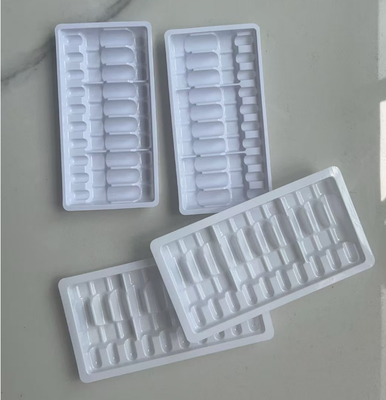 Khay nhựa ép phun nước, khay nhựa đựng lọ thuốc, khay thổi, bao bì 2ml với 10 đơn vị dạng thổi, khay đựng lọ thuốc