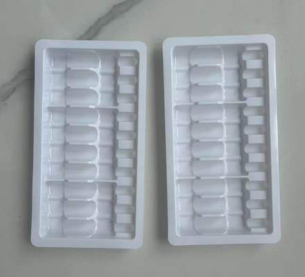 Khay nhựa ép phun nước, khay nhựa đựng lọ thuốc, khay thổi, bao bì 2ml với 10 đơn vị dạng thổi, khay đựng lọ thuốc