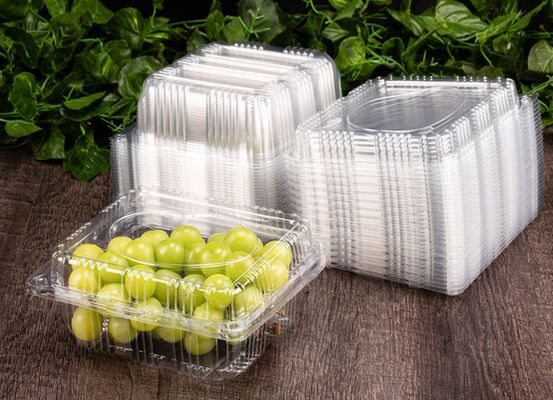 Customized Design Recyclable PET Heat Sealing Fruit Packaging Box and Plastic Blister Tray
