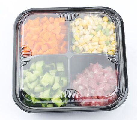 Customizable Recyclable PET Box for Fresh Vegetables and Fruits with Thermoforming Transparent Packaging