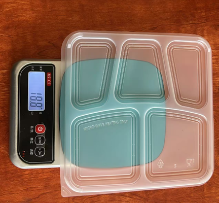 Fast food boxes, 5-grid PP disposable fast food boxes, 5-grid PP fast food boxes, 5-grid fast food containers