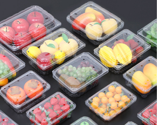 Hộp đóng gói quả việt quất và việt quất lớn 125g - bao bì nhựa dày và thông hơi không khí dùng một lần cho việt quất - bán buôn