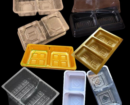 Customizable Design Recyclable PET Heat Sealing Macaron Packaging and Disposable Cake Box
