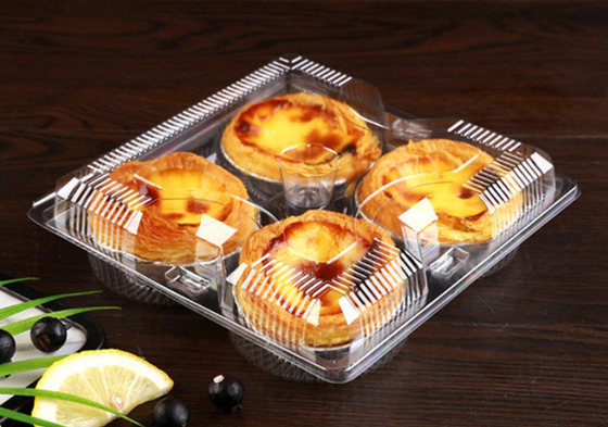 Thẻ bao bì macaron trong suốt thân thiện với môi trường với in tùy chỉnh để trưng bày thực phẩm
