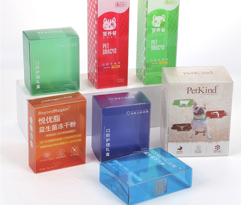Hộp đóng gói PVC tùy chỉnh cho hộp cà phê, hộp màu PET bằng nhựa trong suốt, hộp quà PP mờ probiotic, logo tùy chỉnh