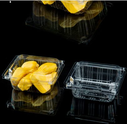 Fruit packaging plastic boxes, disposable food vacuum-sealed transparent fruit cutting packaging for takeout, box for street vending, special for stalls