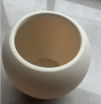 Đĩa hoa gốm giả nhựa HDPE và đĩa hoa nhựa nhiều kích cỡ Tùy chọn lớp phủ PE và lỗ thoát nước