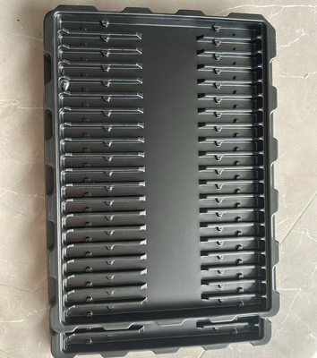 Đồ bán buôn Đen PS 100-Grid 21 * 16 * 5 Chiều kính bên trong Tray Blister chống tĩnh cho phần cứng và bao bì bảng mạch