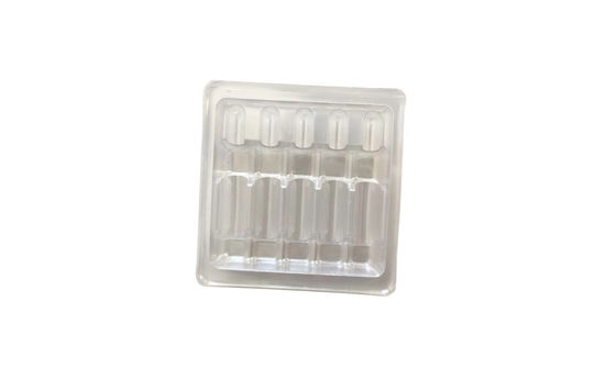 10ml 5pcs Transparent Ampoule PVC Blister Tray Bao bì cho kim nước
