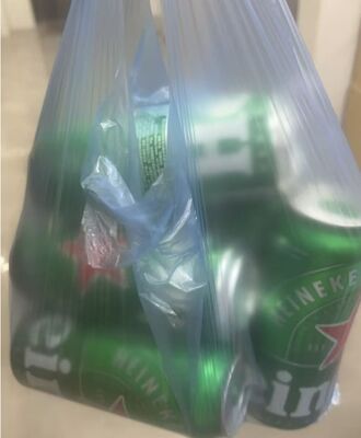 Túi HDPE tùy chỉnh có khả năng chống va đập cao và vật liệu tái chế cho siêu thị