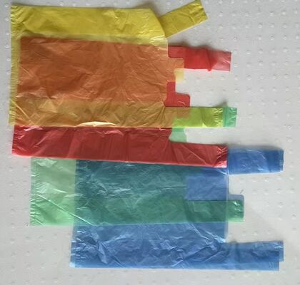 Túi mua sắm HDPE tái chế tùy chỉnh với khả năng chống va chạm cao cho siêu thị