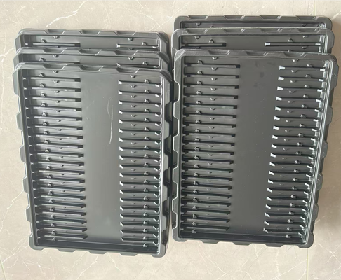 Đồ chứa mụn chống tĩnh PS màu đen tùy chỉnh cho các thành phần điện tử và pin lithium