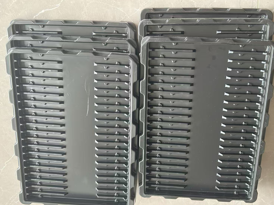 Đồ bán buôn Đen PS 30-grid 60 * 41 * 15 Thang Blister chống tĩnh cho bao bì bảng mạch PCB